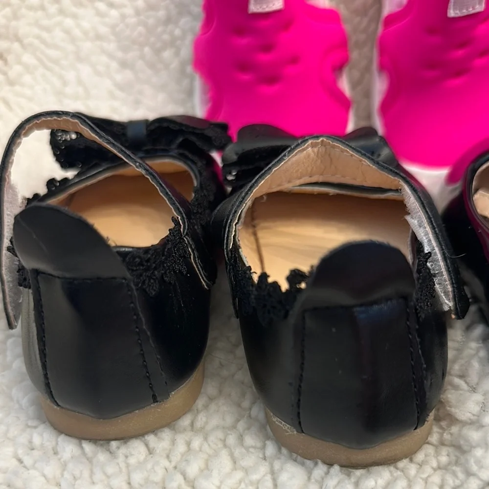 Chic Pink and Black Dress Shoes Collection